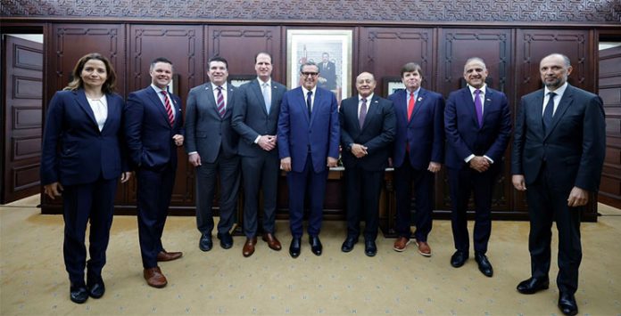 Akhannouch-reçoit-une-délégation-de-membres-du-Congrès-américain