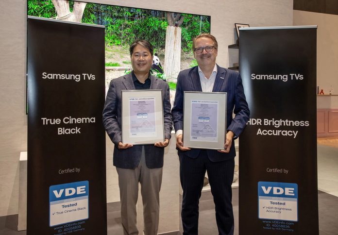 Les téléviseurs Samsung Neo QLED et QLED 2024 reçoivent les premières certifications d'excellence en qualité d'image de l'industrie décernées par le VDE