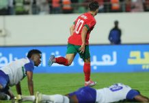 Maroc-Lesotho : Les Lions de l'Atlas dominent 5-0 à la Mi-Temps