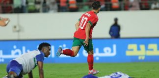 Maroc-Lesotho : Les Lions de l'Atlas dominent 5-0 à la Mi-Temps