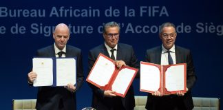 Marrakech: Signature d'un accord de siège du Bureau Afrique de la FIFA au Maroc