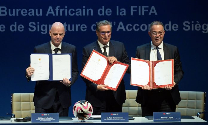 Marrakech: Signature d'un accord de siège du Bureau Afrique de la FIFA au Maroc