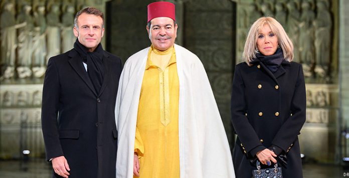 Notre-Dame de Paris: SAR le Prince Moulay Rachid prend part au dîner offert par le Président français et Mme Brigitte Macron