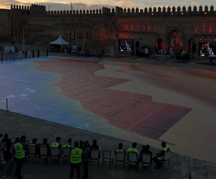 Fès: La plus grande carte du Maroc dévoilée à Bab Boujloud