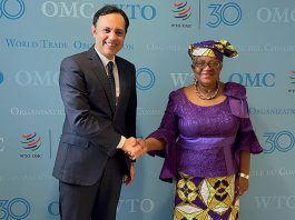 Maroc-OMC Younes Sekkouri échange avec Ngozi Okonjo-Iweala à Genève